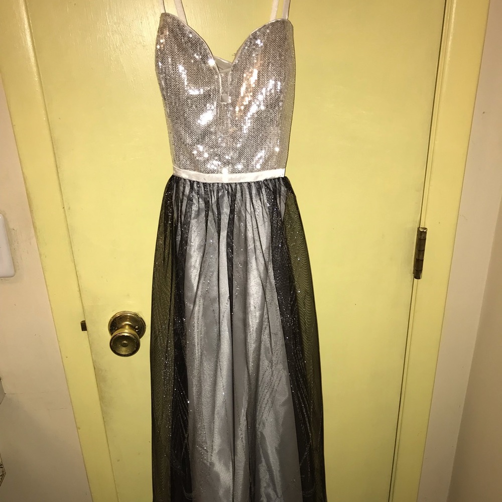 Silver Prom Dress